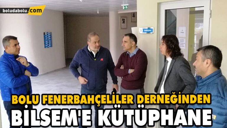BOLU FENERBAHÇELİLER DERNEĞİNDEN BİLSEM’E KÜTÜPHANE