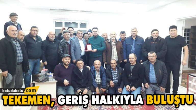 TEKEMEN’DEN GERİŞ KÖYÜ DERNEĞİNE TEŞEKKÜR