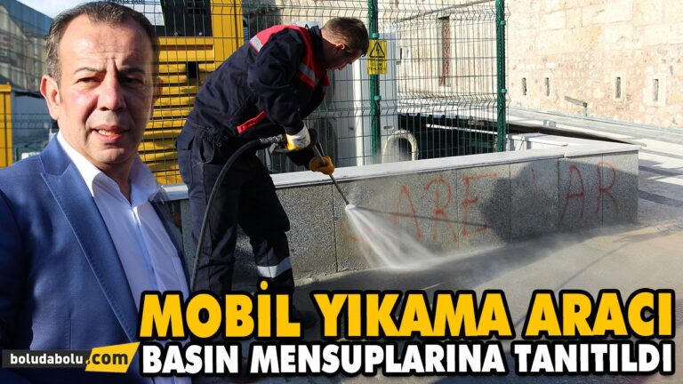 MOBİL YIKAMA ARACI BASIN MENSUPLARINA TANITILDI