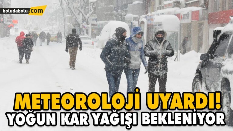 YOĞUN KAR YAĞIŞI BEKLENİYOR