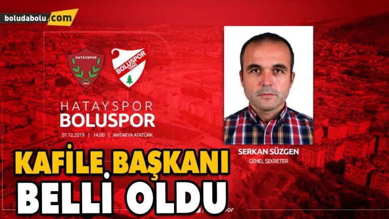 KAFİLE BAŞKANI BELLİ OLDU