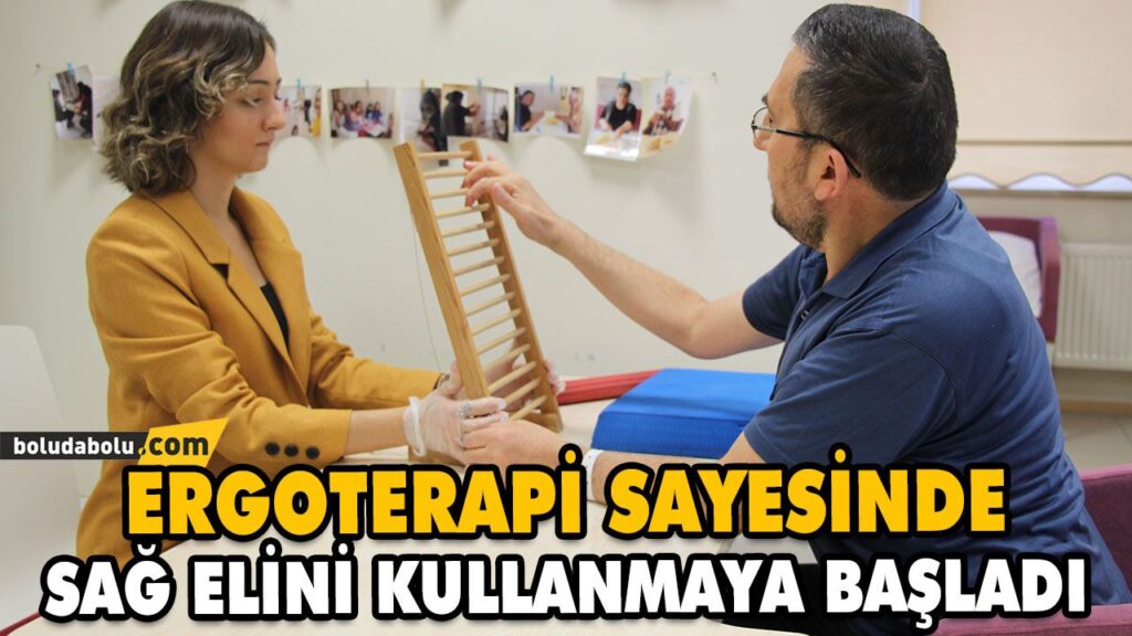 ERGOTERAPİ SAYESİNDE SAĞ ELİNİ KULLANMAYA BAŞLADI ERGOTERAPİ SAYESİNDE SAĞ ELİNİ KULLANMAYA BAŞLADI
