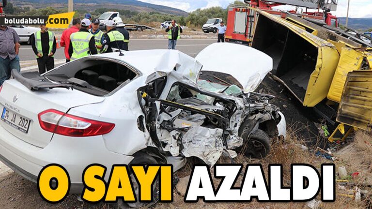 TRAFİK KAZALARINDA ÖLENLERİN SAYISI GEÇEN YILA ORANLA AZALDI