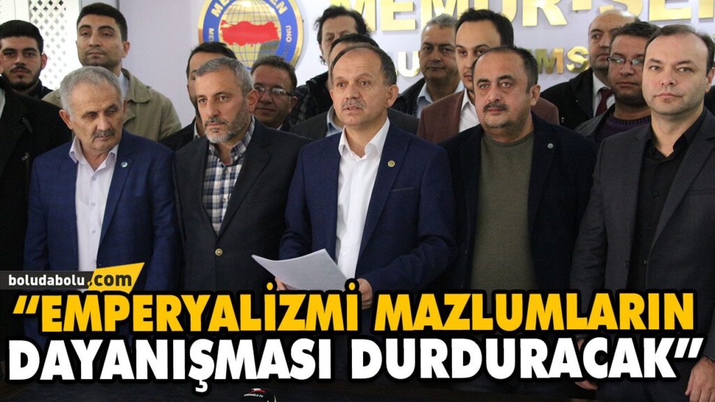 “EMPERYALİZMİ MAZLUMLARIN DAYANIŞMASI DURDURACAK” “EMPERYALİZMİ MAZLUMLARIN DAYANIŞMASI DURDURACAK”