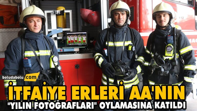 İTFAİYE ERLERİ AA’NIN “YILIN FOTOĞRAFLARI” OYLAMASINA KATILDI
