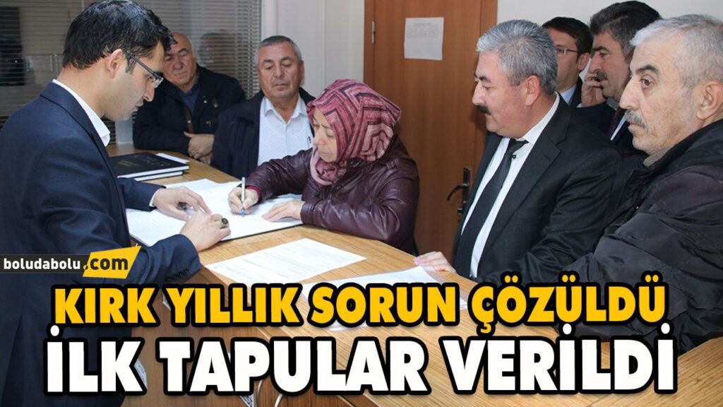 YAYLA TAPULARI SAHİPLERİNE VERİLDİ YAYLA TAPULARI SAHİPLERİNE VERİLDİ