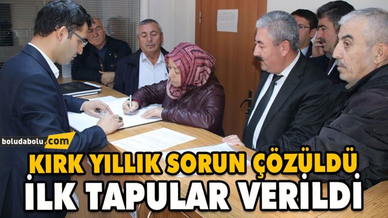 YAYLA TAPULARI SAHİPLERİNE VERİLDİ