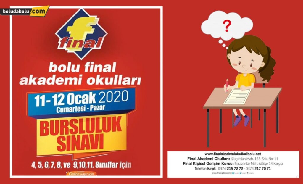 FİNAL OKULLARINDAN BURSLULUK SINAVI FİNAL OKULLARINDAN BURSLULUK SINAVI