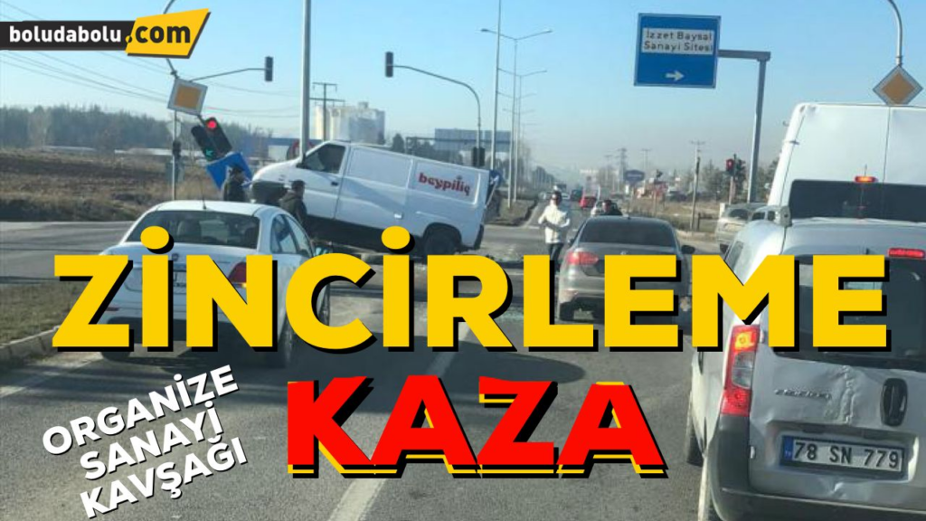 BOLU’DA ZİNCİRLEME KAZA BOLU’DA ZİNCİRLEME KAZA