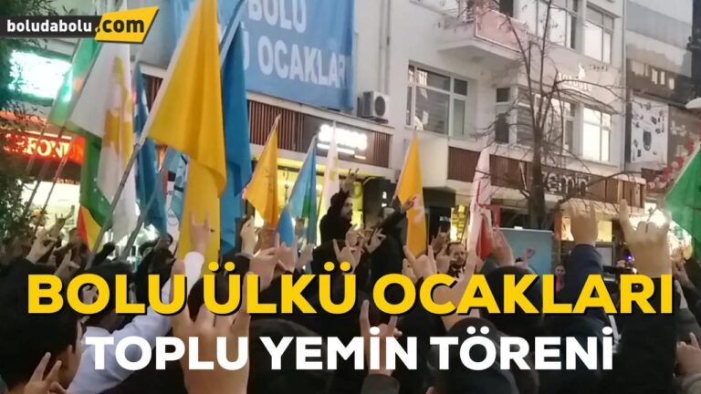 ÜLKÜCÜ GENÇLER YEMİN ETTİ