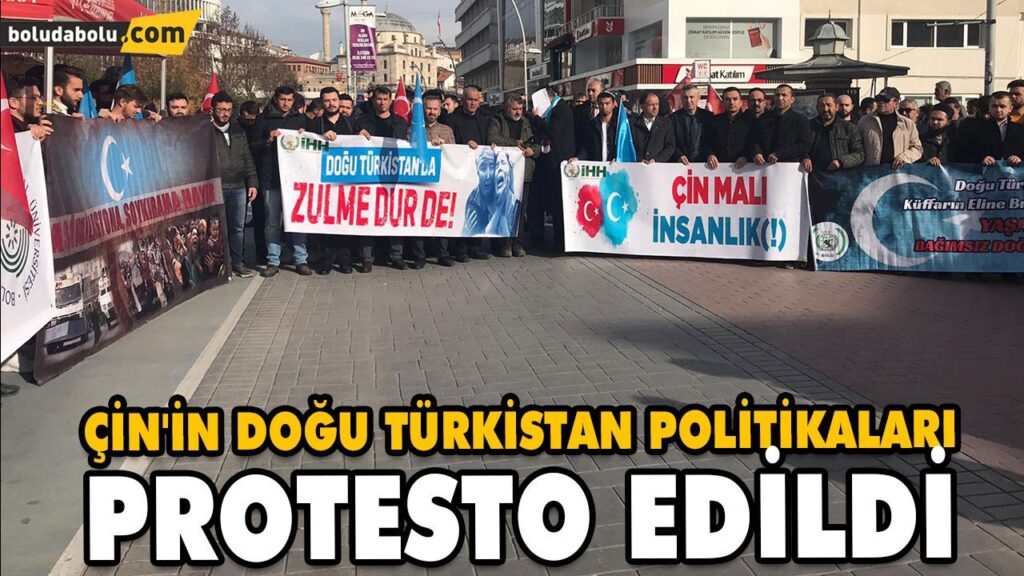 ÇİN’İN DOĞU TÜRKİSTAN POLİTİKALARI PROTESTO EDİLDİ ÇİN’İN DOĞU TÜRKİSTAN POLİTİKALARI PROTESTO EDİLDİ