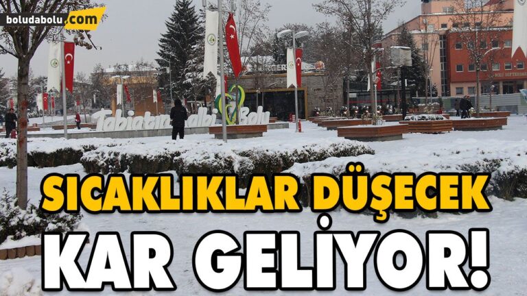 SICAKLIKLAR DÜŞECEK, KAR GELİYOR!