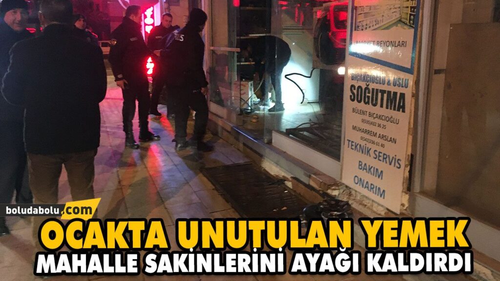 OCAKTA UNUTULAN YEMEK MAHALLE SAKİNLERİNİ AYAĞI KALDIRDI