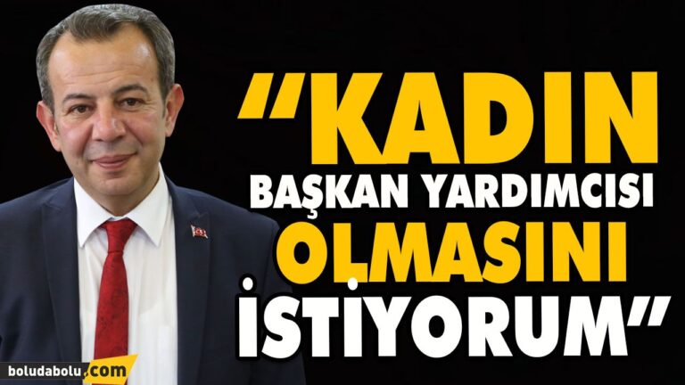 “KADIN BAŞKAN YARDIMCISI OLMASINI İSTİYORUM”