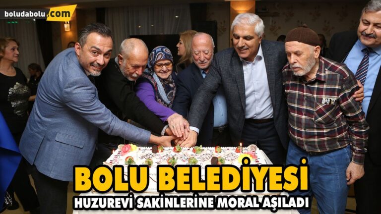 BOLU BELEDİYESİ HUZUREVİ SAKİNLERİNE MORAL AŞILADI
