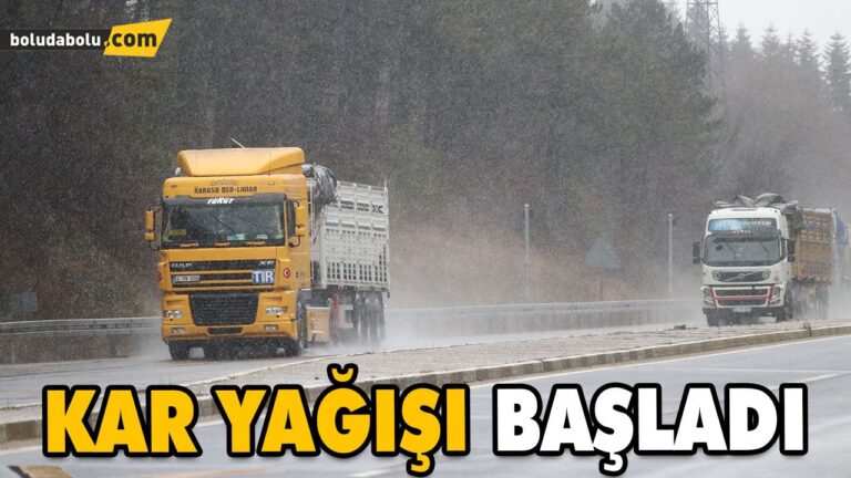 BOLU DAĞI’NDA KAR YAĞIŞI BAŞLADI