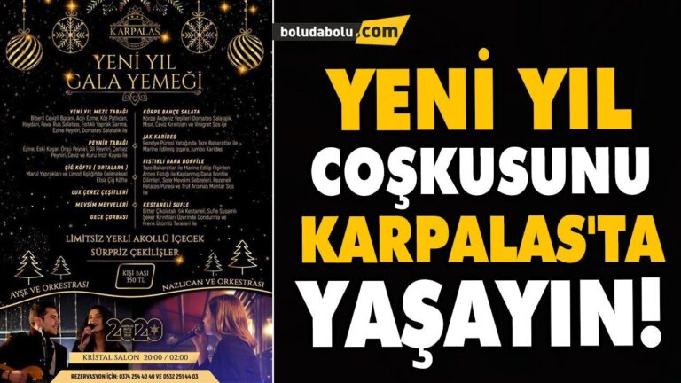 YENİ YIL COŞKUSUNU KARPALAS’TA YAŞAYIN!
