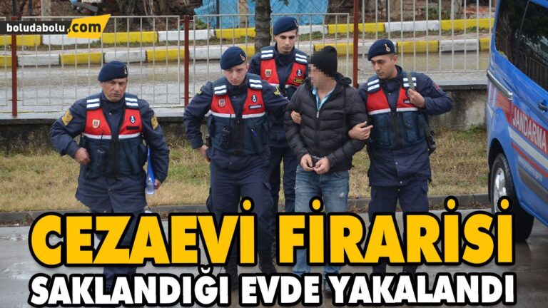 CEZAEVİ FİRARİSİ SAKLANDIĞI EVDE YAKALANDI
