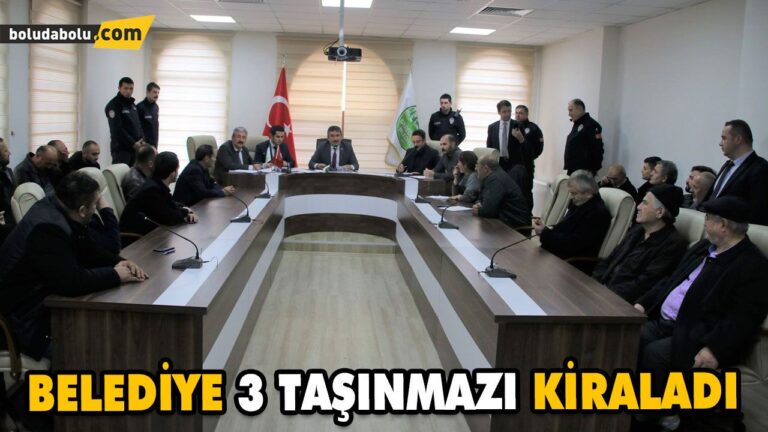 BELEDİYE 3 TAŞINMAZI KİRALADI