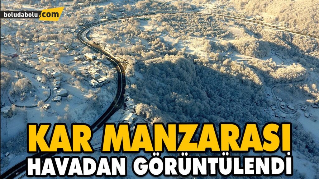 KAR MANZARASI HAVADAN GÖRÜNTÜLENDİ KAR MANZARASI HAVADAN GÖRÜNTÜLENDİ