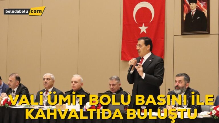 VALİ AHMET ÜMİT GAZETECİLERLE BİR ARAYA GELDİ