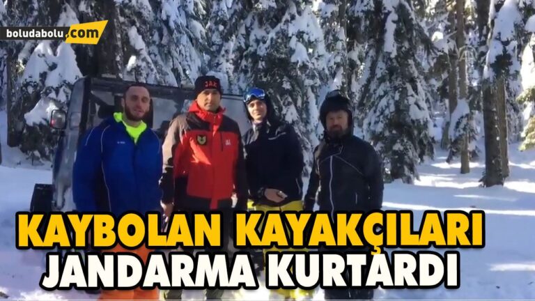 KAYBOLAN KAYAKÇILARI JANDARMA KURTARDI