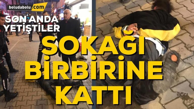 ALKOLLÜ GENÇ SOKAĞI BİRBİRİNE KATTI