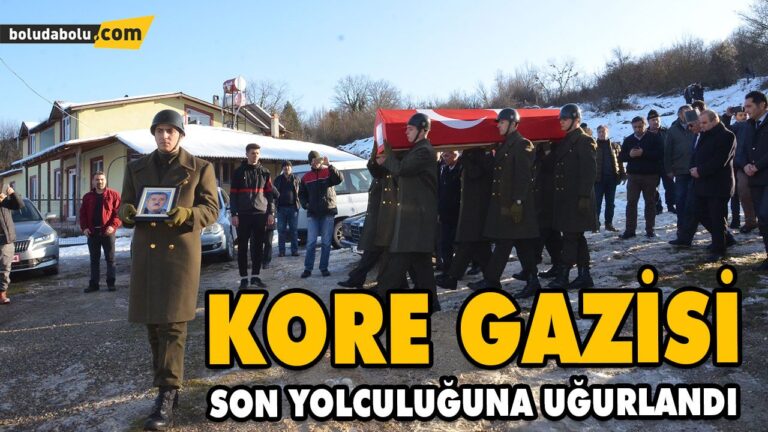 KORE GAZİSİ SON YOLCULUĞUNA UĞURLANDI