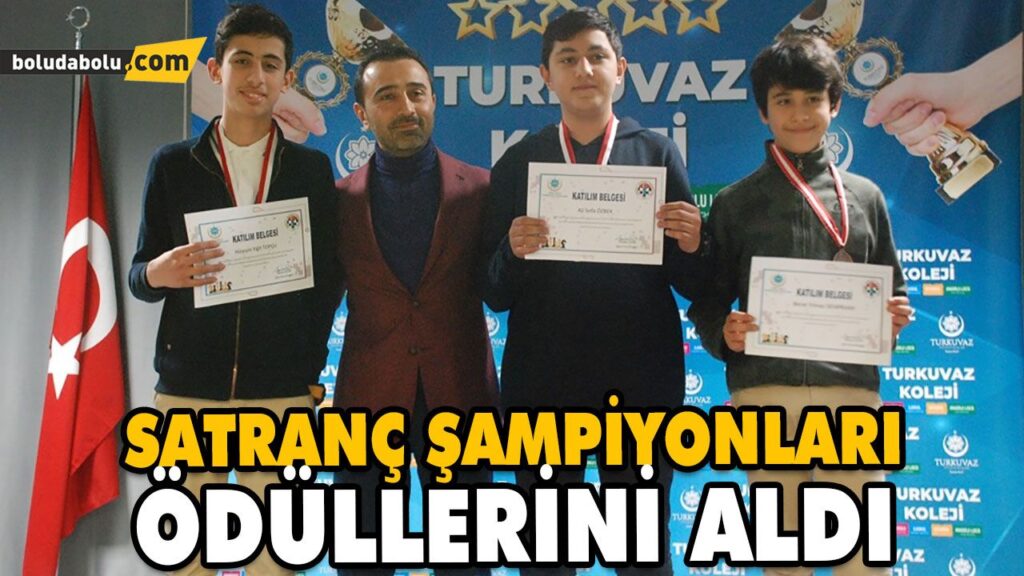 SATRANÇ ŞAMPİYONLARI ÖDÜLLERİNİ ALDI SATRANÇ ŞAMPİYONLARI ÖDÜLLERİNİ ALDI
