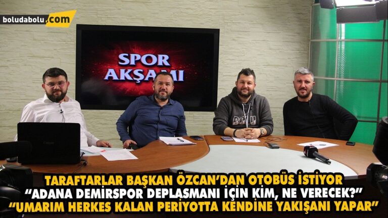 TARAFTARLAR BAŞKAN ÖZCAN’DAN OTOBÜS İSTİYOR