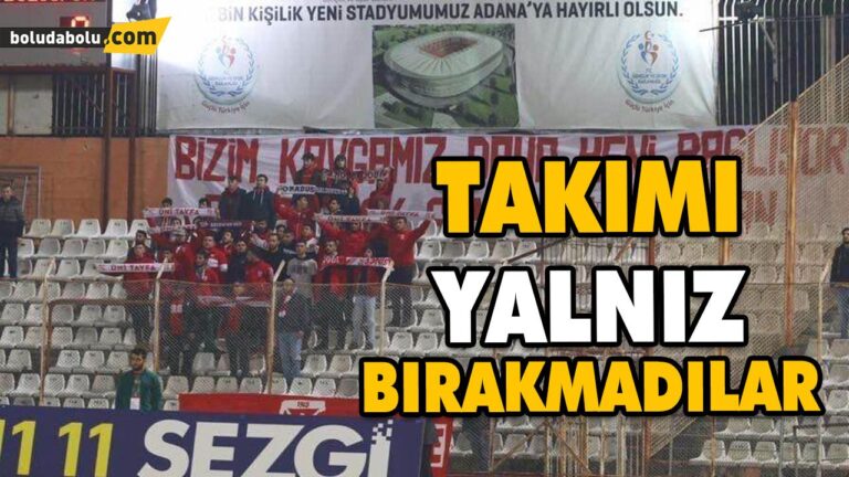 TAKIMI YALNIZ BIRAKMADILAR