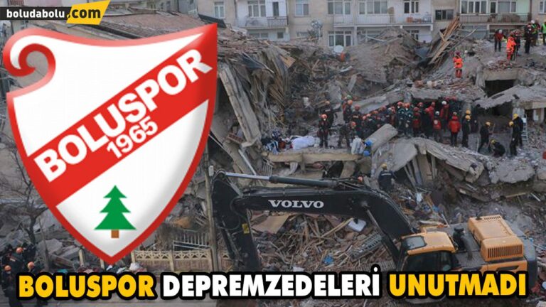 BOLUSPOR DEPREMZEDELERİ UNUTMADI