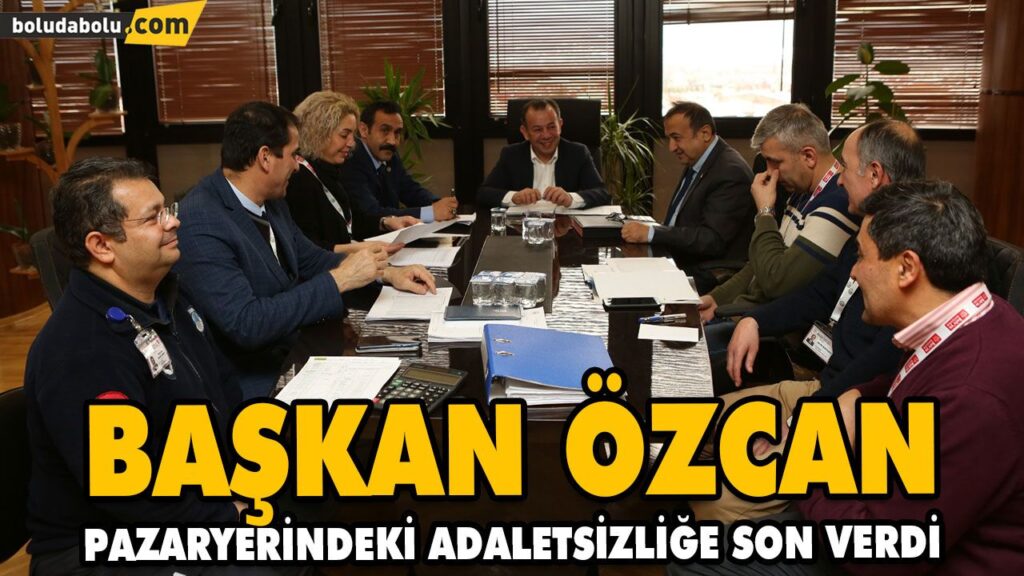 BAŞKAN ÖZCAN PAZARYERİNDEKİ ADALETSİZLİĞE SON VERDİ BAŞKAN ÖZCAN PAZARYERİNDEKİ ADALETSİZLİĞE SON VERDİ