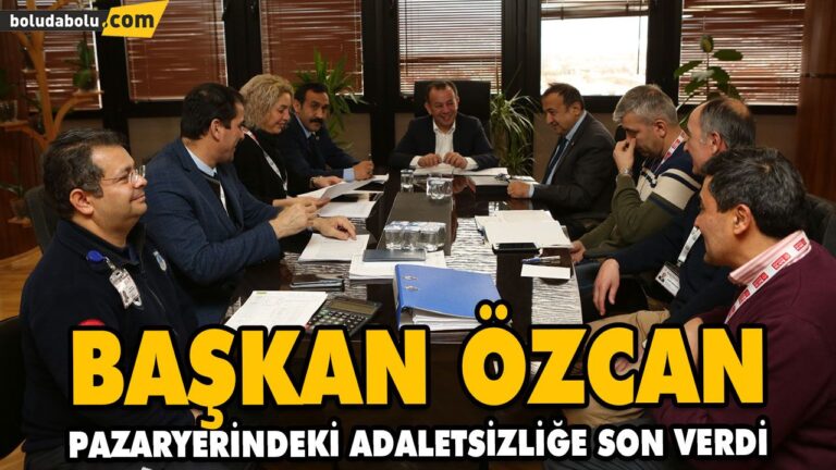BAŞKAN ÖZCAN PAZARYERİNDEKİ ADALETSİZLİĞE SON VERDİ