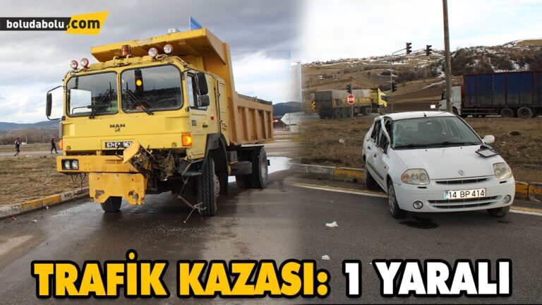 TRAFİK KAZASI: 1 YARALI