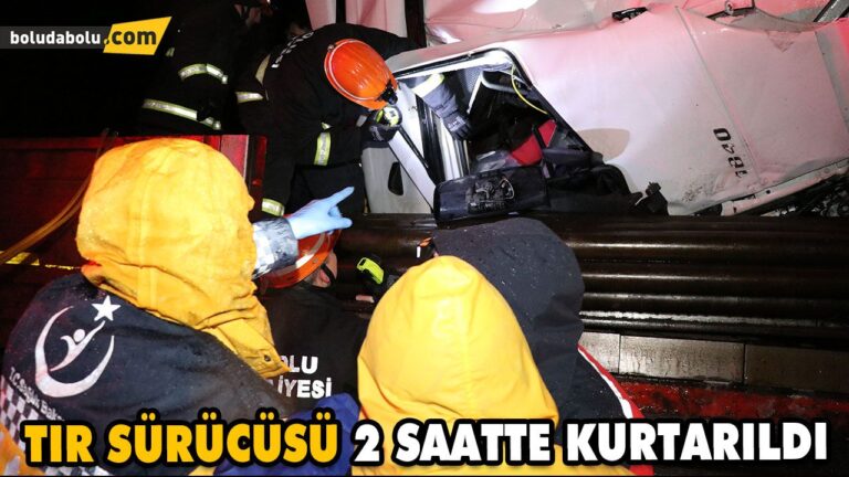 TIR SÜRÜCÜSÜ 2 SAATTE KURTARILDI