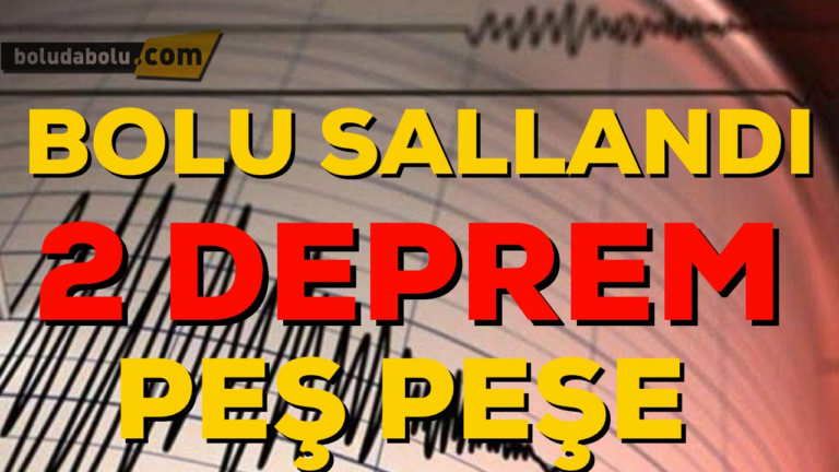 PEŞ PEŞE İKİ DEPREM