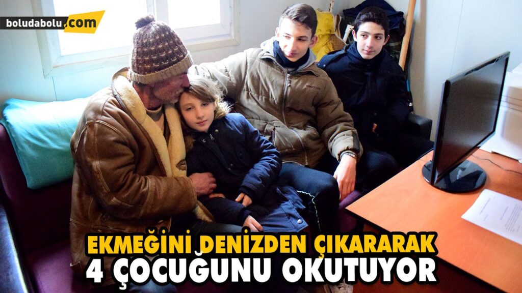 EKMEĞİNİ DENİZDEN ÇIKARARAK 4 ÇOCUĞUNU OKUTUYOR EKMEĞİNİ DENİZDEN ÇIKARARAK 4 ÇOCUĞUNU OKUTUYOR