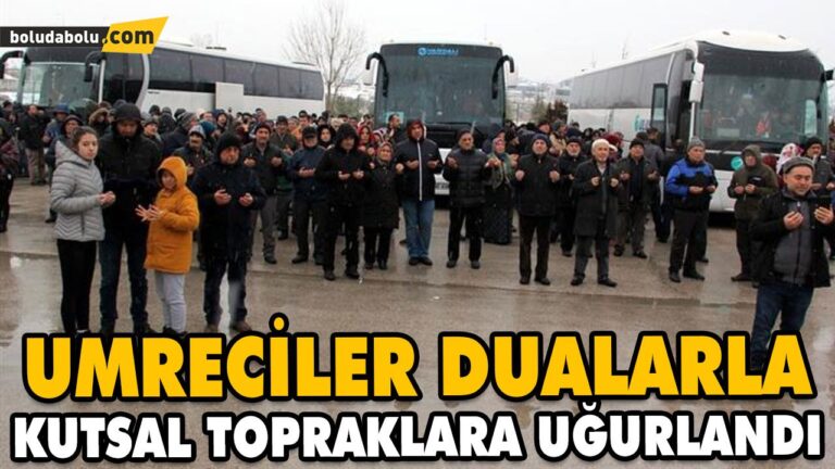 UMRECİLER DUALARLA KUTSAL TOPRAKLARA UĞURLANDI