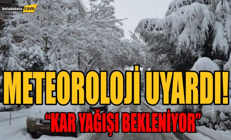 METEOROLOJİ UYARDI!