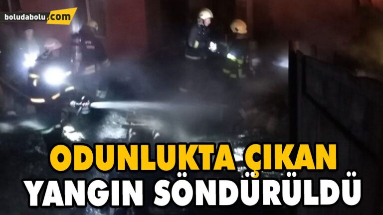ODUNLUKTA ÇIKAN YANGIN SÖNDÜRÜLDÜ