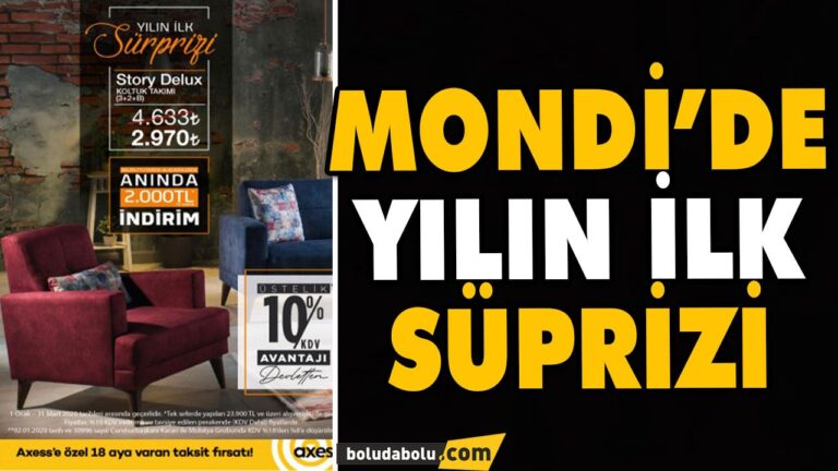 MONDİ’DE YILIN İLK SÜPRİZİ