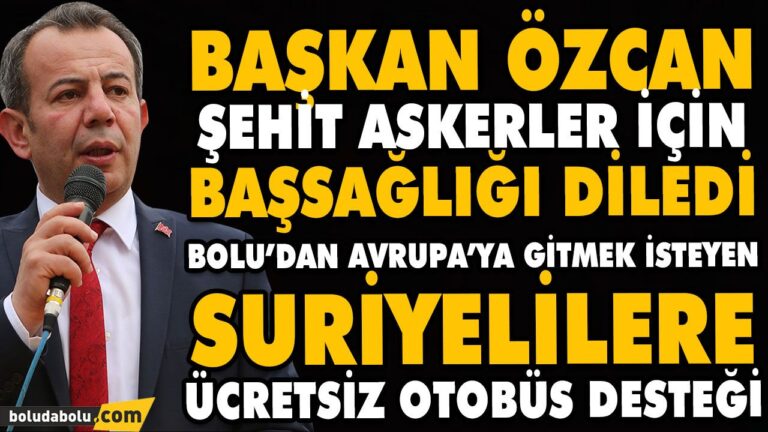 BAŞKAN ÖZCAN ŞEHİT ASKERLER İÇİN BAŞSAĞLIĞI DİLEDİ