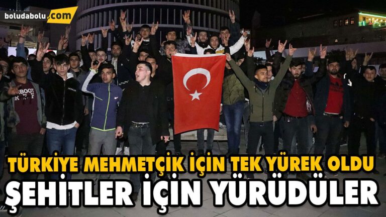 ŞEHİTLER İÇİN YÜRÜDÜLER