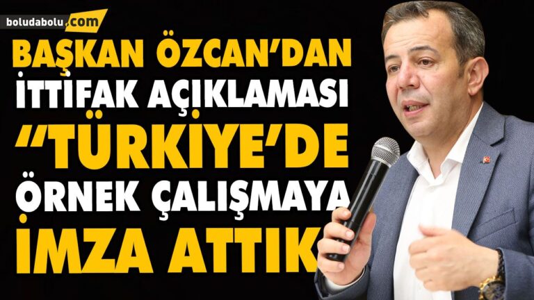 “TÜRKİYE’DE ÖRNEK ÇALIŞMAYA İMZA ATTIK”