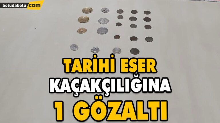 TARİHİ ESER KAÇAKÇILIĞINA 1 GÖZALTI