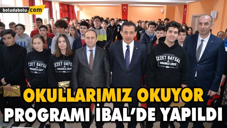 OKULLARIMIZ OKUYOR PROGRAMI İBAL’DE YAPILDI