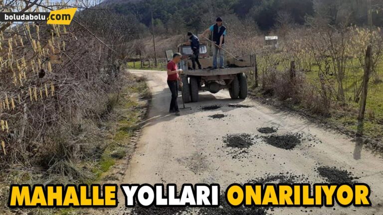 MAHALLE YOLLARI ONARILIYOR