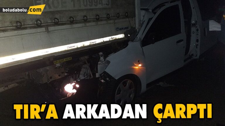 KAMYONET İLE TIRIN ÇARPIŞMASI SONUCU 1 KİŞİ YARALANDI