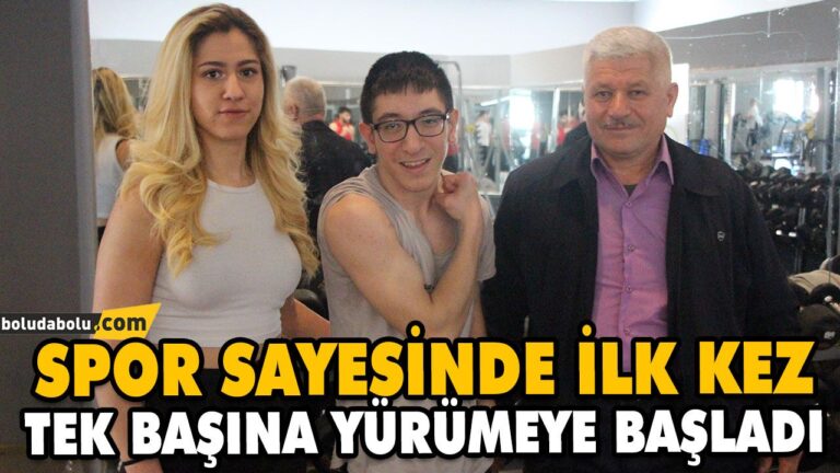 SPOR SAYESİNDE İLK KEZ TEK BAŞINA YÜRÜMEYE BAŞLADI